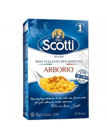 ARROZ ARBORIO SCOTTI VACUO 1KG