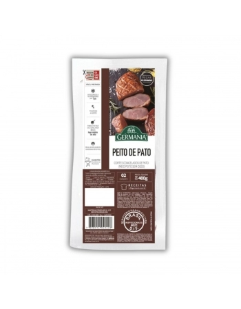 PEITO DE PATO MAGRET VILLA GERMANIA PC 400G (2UND ±200G)(CX 6,4KG)P.FIXO