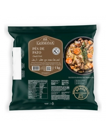 PES DE PATO CONGELADO VILLA GERMANIA 1KG(CX 12KG)P.FIXO