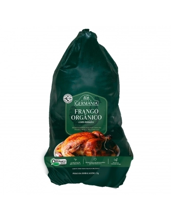 FRANGO ORGANICO INTEIRO COM MIUDOS CONGELADO VILLA GERMANIA 2KG (CX 16KG)P.VARIAVEL