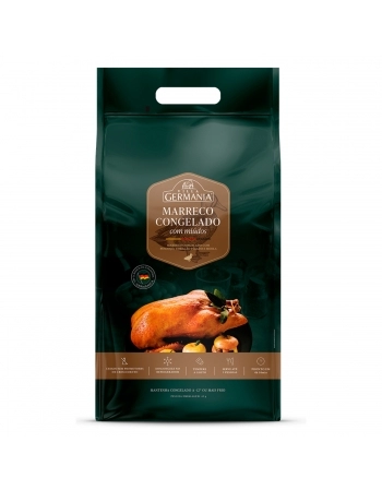 MARRECO INTEIRO COM MIUDOS CONGELADO VILLA GERMANIA 2,6KG (CX 15,6KG)P.VARIAVEL