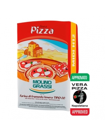 FARINHA PIZZA 00 MIDI H12 "MOLINO GRASSI" SC 25KG - B (ST)