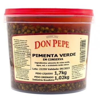 PIMENTA VERDE EM CONSERVA DOM PEPE BD 1KG