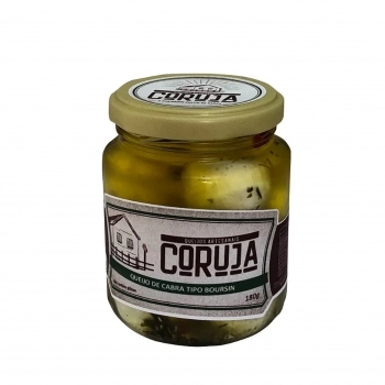 QUEIJO DE CABRA TIPO BOURSIN COM ERVAS CORUJA POTE 180G LIQ / 100 DRE