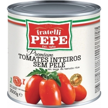 TOMATE ITALIANO PELADO INTEIRO FRATELLI PEPE LT 2,50KG