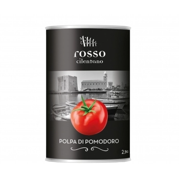 TOMATE ITALIANO PELADO EM CUBOS ROSSO CILENTANO LT2,50KG
