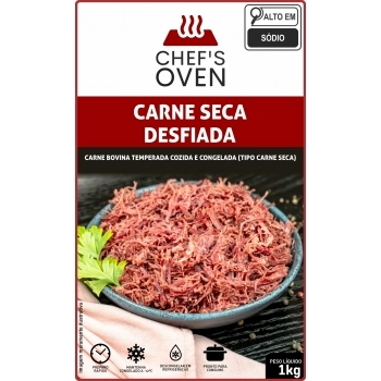 CARNE SECA DESFIADA CONGELADA CHEFS OVEN 1KG