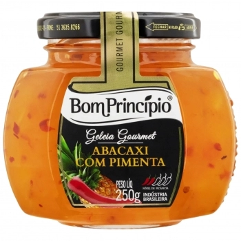 GELEIA DE ABACAXI COM PIMENTA BOM PRINCIPIO 250G