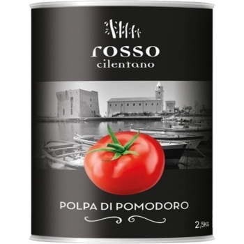 TOMATE ITALIANO PELADO EM CUBOS ROSSO CILENTANO LT2,50KG