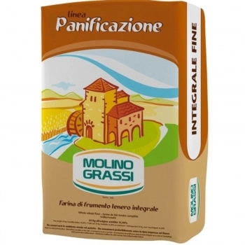 FARINHA INTEGRAL FINA \"MOLINO GRASSI\" SC 5KG - IP (STI)