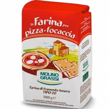 FARINHA H6 00 PIZZA E FOCACCIA \"MOLINO GRASSI\" SC 1KG RETAIL - IP (STI