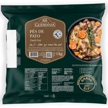 PES DE PATO CONGELADO VILLA GERMANIA 1KG(CX 12KG)P.FIXO