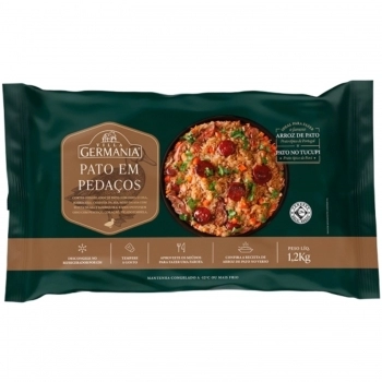 PATO EM PEDACOS C/MIUDOS CONG VILLA GERMANIA 1,2KG (CX 14,4KG)