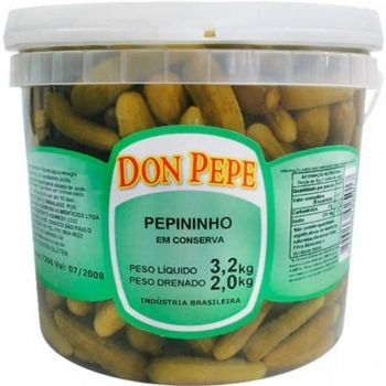PEPINO EM CONSERVA DON PEPE 2KG