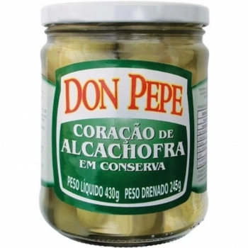 CORACAO DE ALCACHOFRA DON PEPE VD 430G LIQUIDO / 245G DRENADO