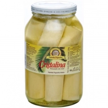 PALMITO PUPUNHA INTEIRO CRISTALINA VD 1,8KG