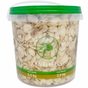 COGUMELO EM CONSERVA FATIADO MATHEUS 2KG