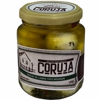 QUEIJO DE CABRA TIPO BOURSIN COM ERVAS CORUJA POTE 180G LIQ / 100 DRE