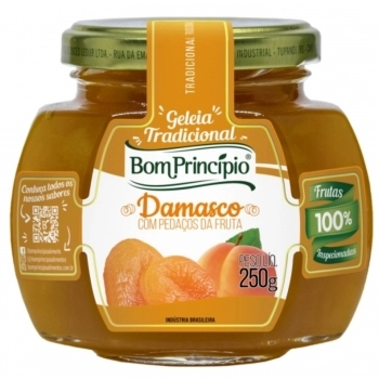 GELEIA DE DAMASCO COM PEDACOS BOM PRINCIPIO 250G