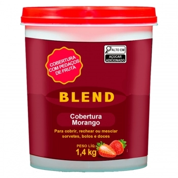 COBERTURA DE MORANGO BLEND 1,4KG..