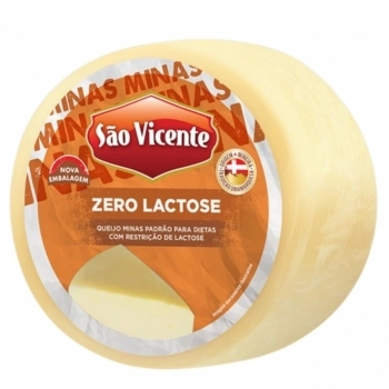 Queijo Minas Padrão Zero Lactose São Vicente Peça 500g