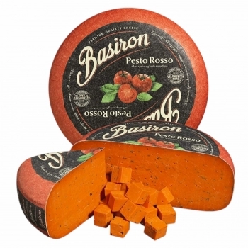 QUEIJO GOUDA PESTO ROSSO BASIRON 4,5KG
