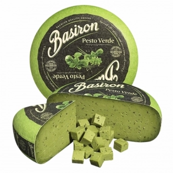 QUEIJO GOUDA PESTO VERDE BASIRON 4,5KG