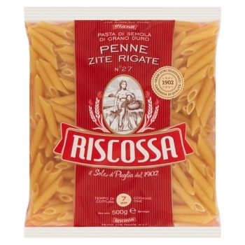PENNE RIGATE GRANO DURO RISCOSSA 500G