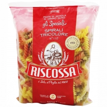 MA FUSILLI TRICOLOR (SPIRALI) GRANO DURO\"RISCOSSA\"500GR- IP