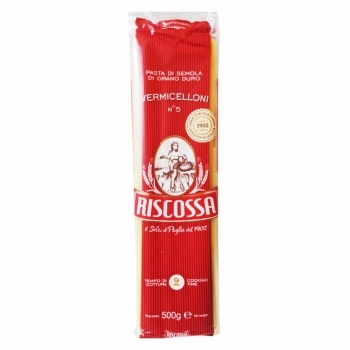 Massa Spaghetti Vermicelloni Grano Duro Riscossa 500g