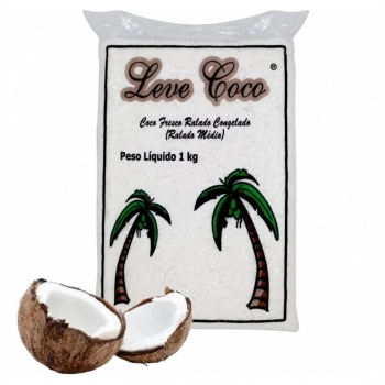 COCO RALADO FRESCO CONGELADO LEVE COCO SC 1KG