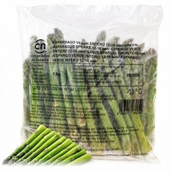 ASPARGO VERDE CONGELADO IQF NAVARRA 1KG