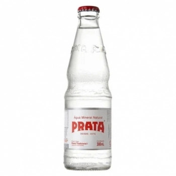 AGUA MINERAL COM GAS PRATA 300ML VIDRO PACK 12UND
