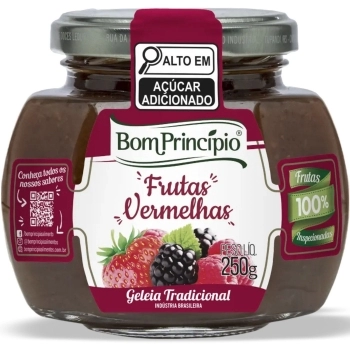 GELEIA DE FRUTAS VERMELHAS BOM PRINCÍPIO 250G