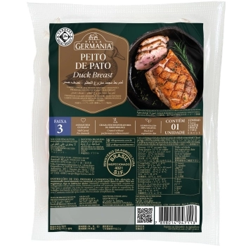 PATO PEITO MAGRET CONG. VILLA GERMANIA 300G UP(1UND +300G) P.VAR