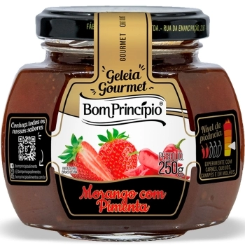 GELEIA MORANGO COM PIMENTA BOM PRINCIPIO 250G