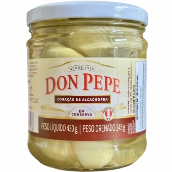 CORACAO DE ALCACHOFRA DON PEPE VD 430G LIQUIDO / 245G DRENADO