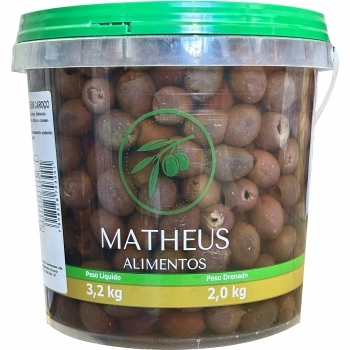 AZEITONA PRETA S/ CAROÇO MATHEUS BD 2KG