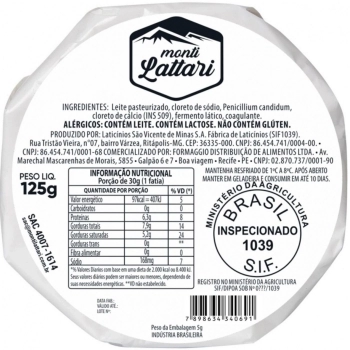 QJ BRIE MONTI LATTARI PC 125G (FOOD)