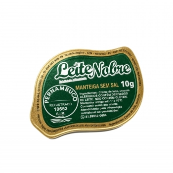 MANTEIGA EXTRA C/SAL LEITE NOBRE BLISTER 10G (CX 192UN)
