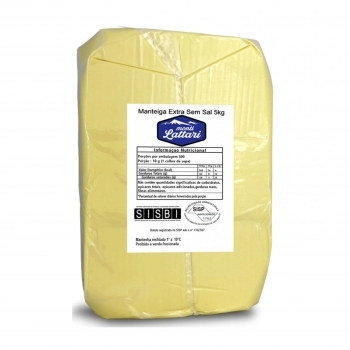 MANTEIGA EXTRA S/ SAL MONTI LATTARI BLOCO 5KG