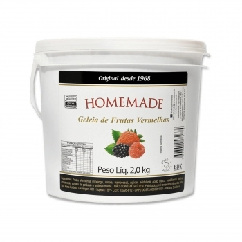 GELEIA FRUTAS VERMELHAS HOMEMADE BALDE 2KG