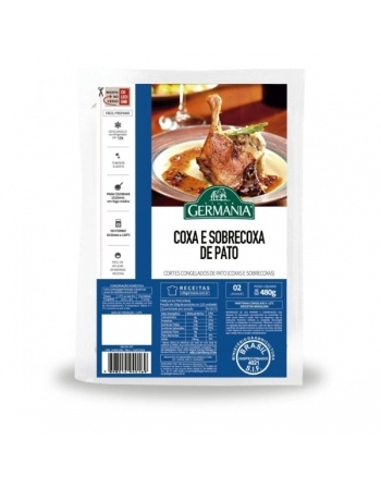 COXA E SOBRECOXA DE PATO CONGELADO VILLA GERMANIA 480G (2UND ±240G)(CX 7,68KG)P.FIXO