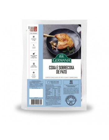 COXA E SOBRECOXA DE PATO CONGELADO VILLA GERMANIA 500G (2UND ±250G)(CX 10,08KG)P.VARIAVEL